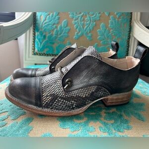 EUC Freebird by Steven  Mabel Oxford grey and snakeskin